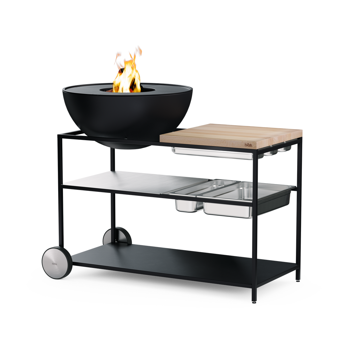Fire Kitchen BBQ with Höfats Bowl 70 Outdoor Kitchen