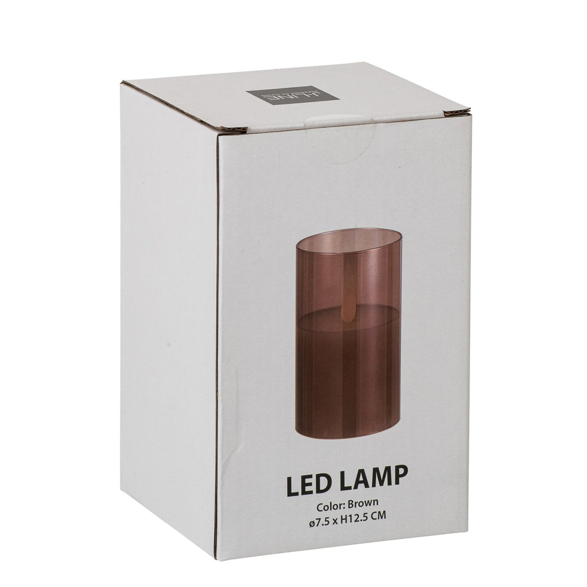 LED Lamp Blown Glass Brown Small J-Line