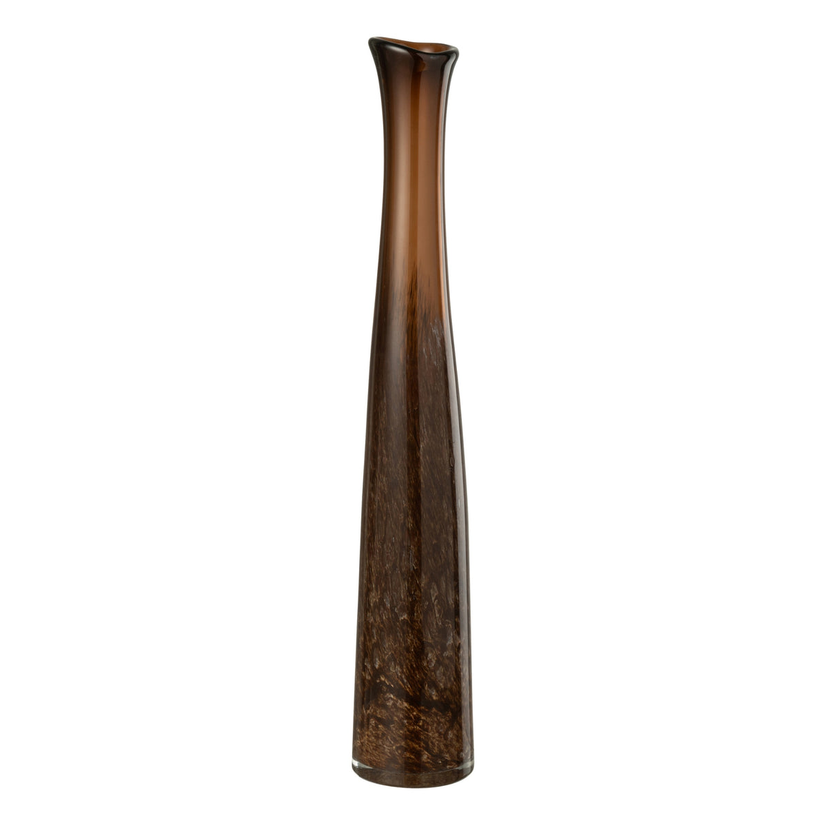 Dark Brown Glass Vase Cylinder Large J-Line