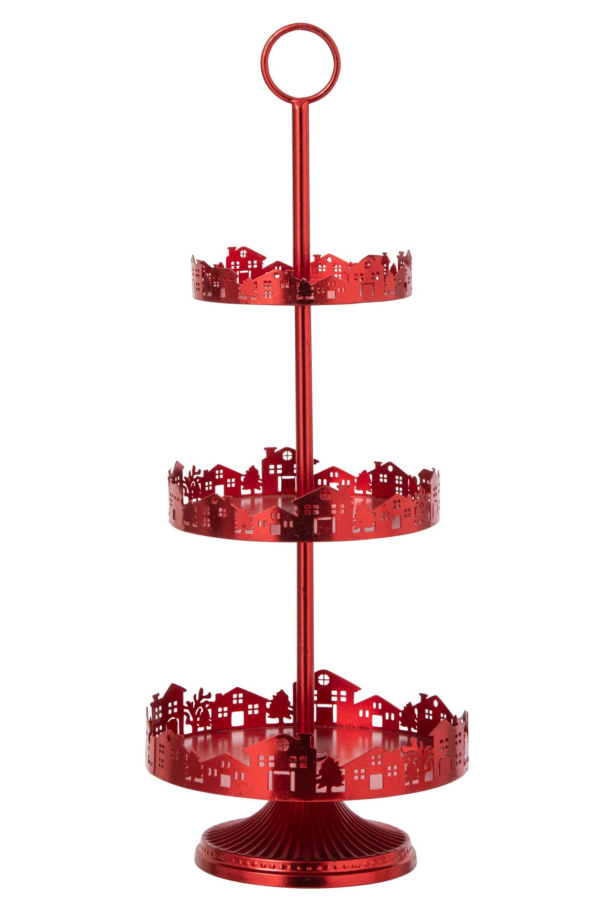 Decorative Tray Iron Red J-Line