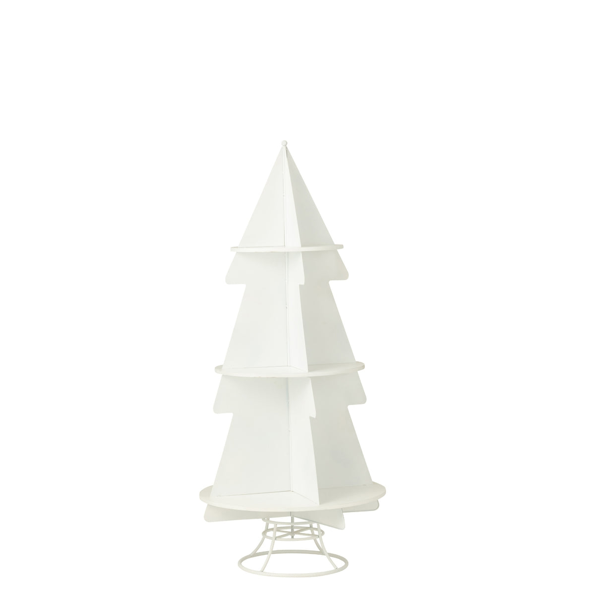 Christmas Tree Display Metal White Medium J-Line