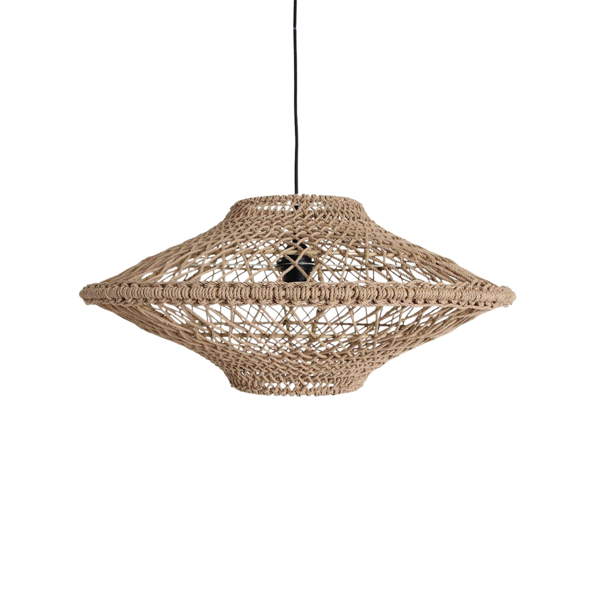 Raw Materials Corda Rope Pendant Light Natural Set of 2