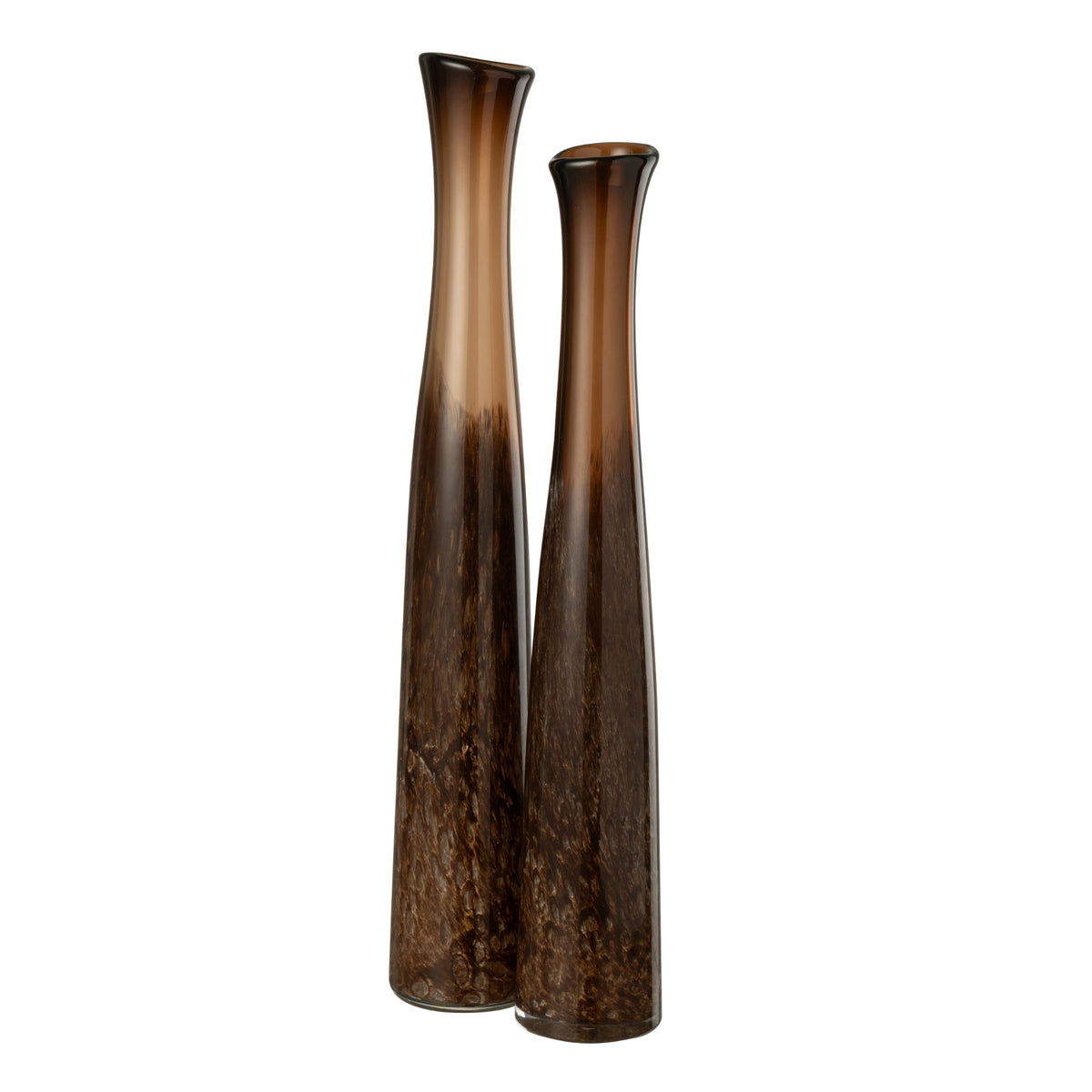 Dark Brown Glass Vase Cylinder Large J-Line
