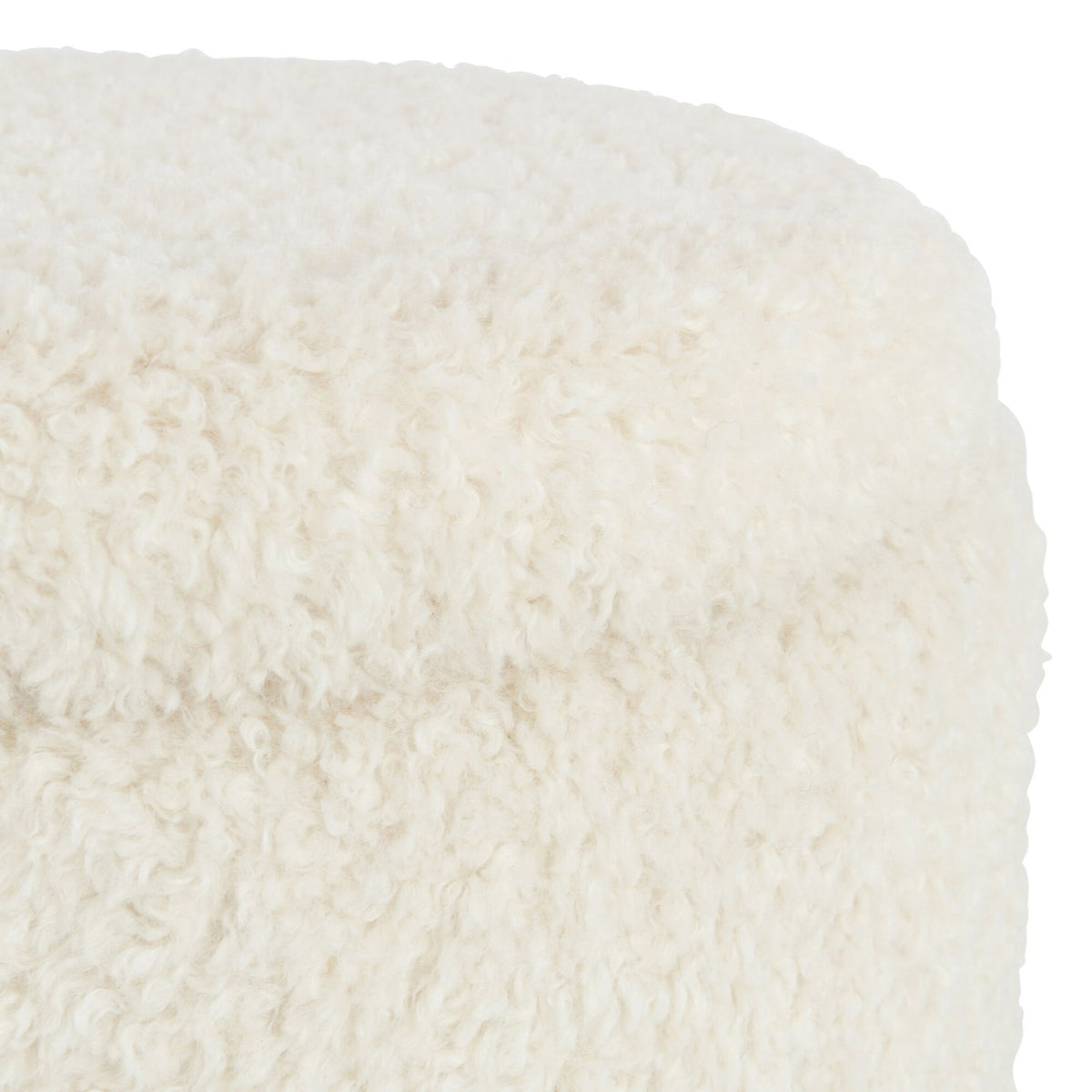 Storage Pouf Teddy Polyester White J-Line