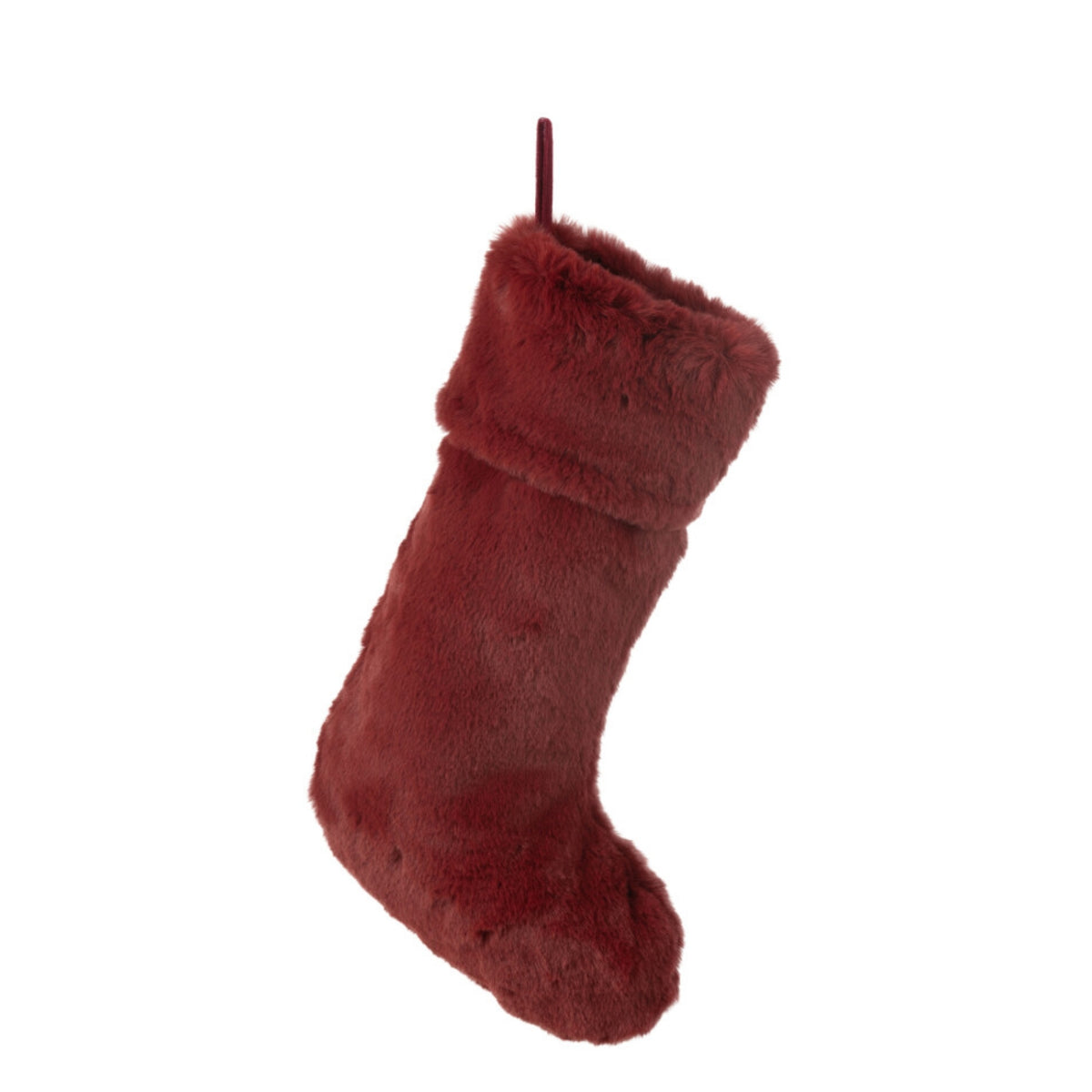 Christmas Stocking Ornament Bordeaux Red J-Line