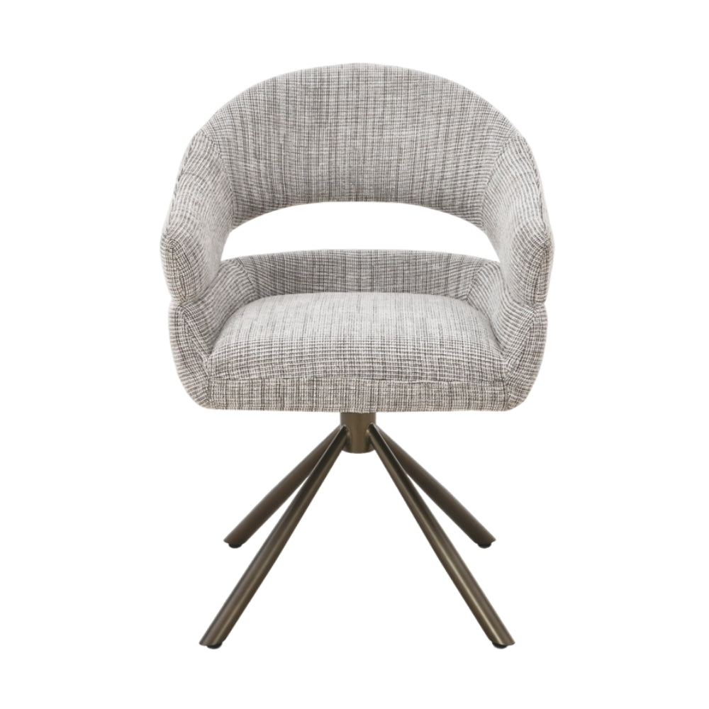 MUST Living Clooney Beige Swivel Dining Chair