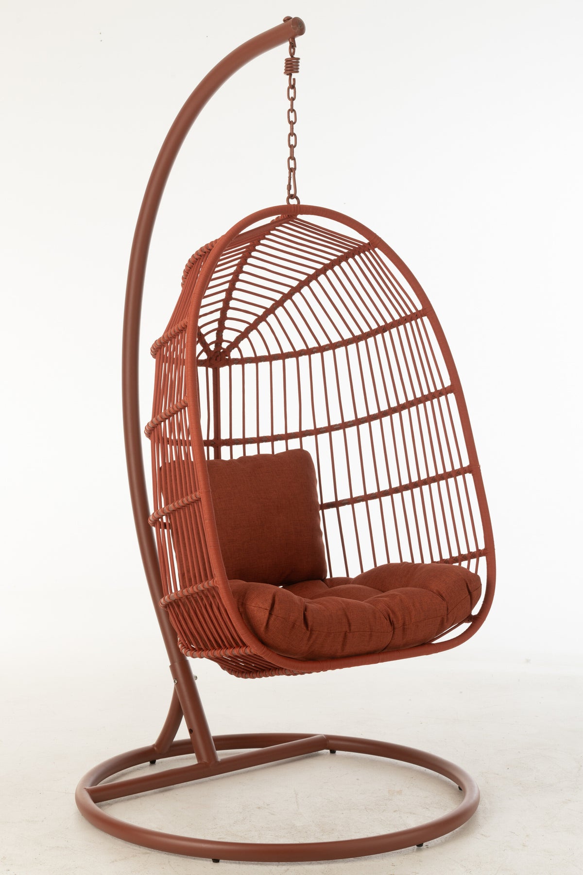 Egga Metal/Rope Hanging Chair Red J-Line
