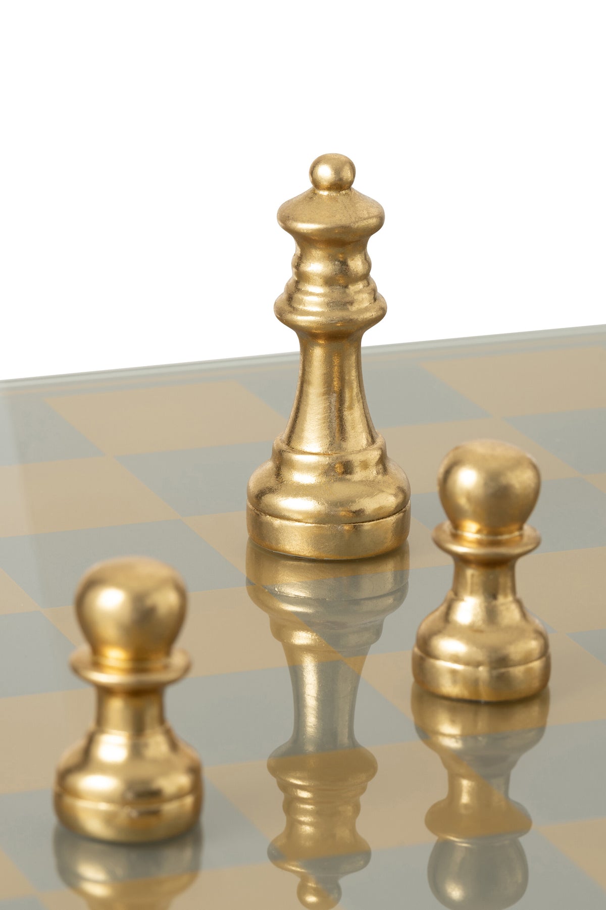 Chess Set Plateay Polyresin Gold-Colored J-Line