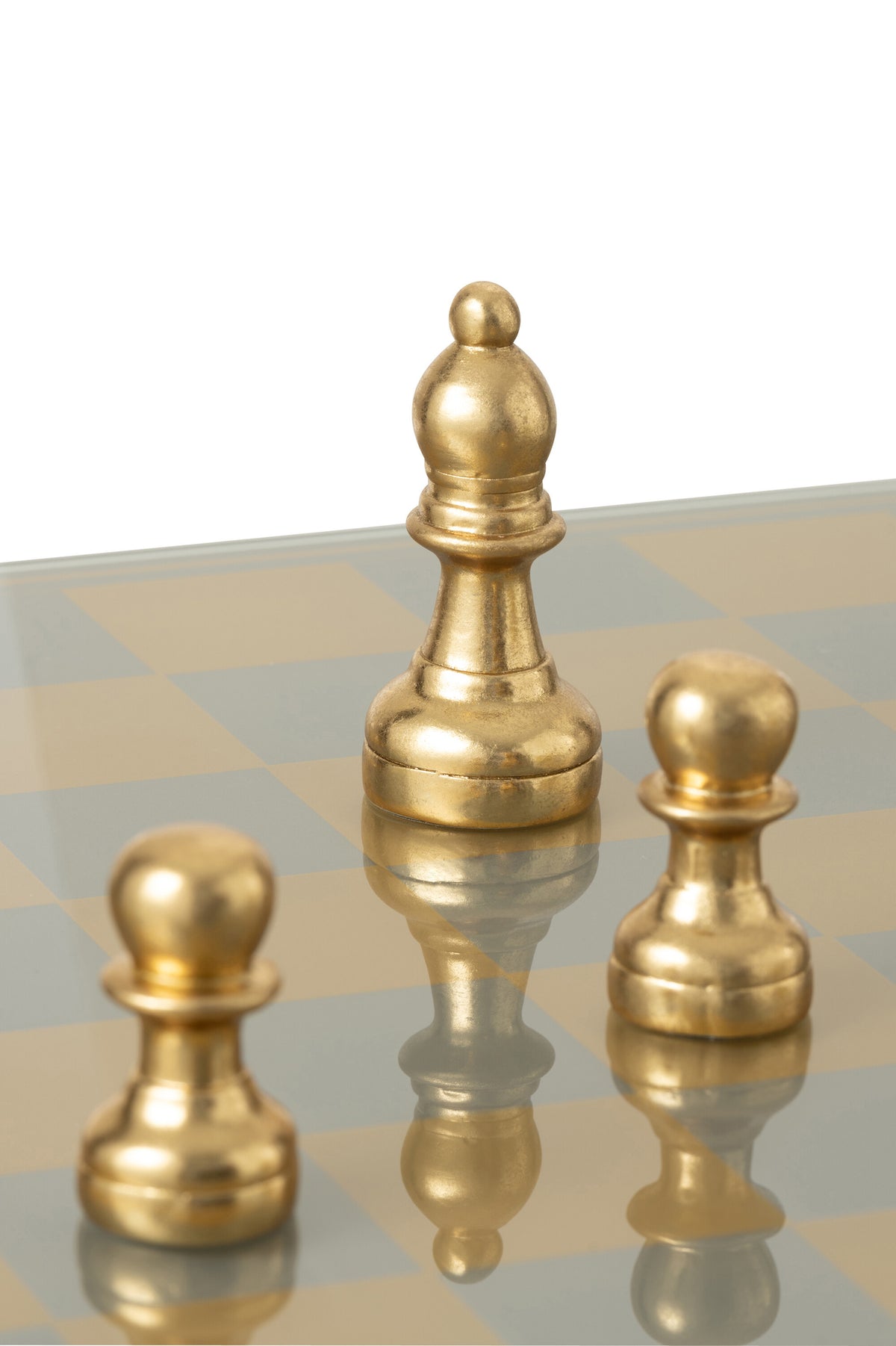 Chess Set Plateay Polyresin Gold-Colored J-Line