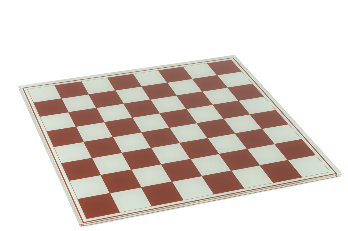 Chess Set Polyresin White/Christmas Red J-Line