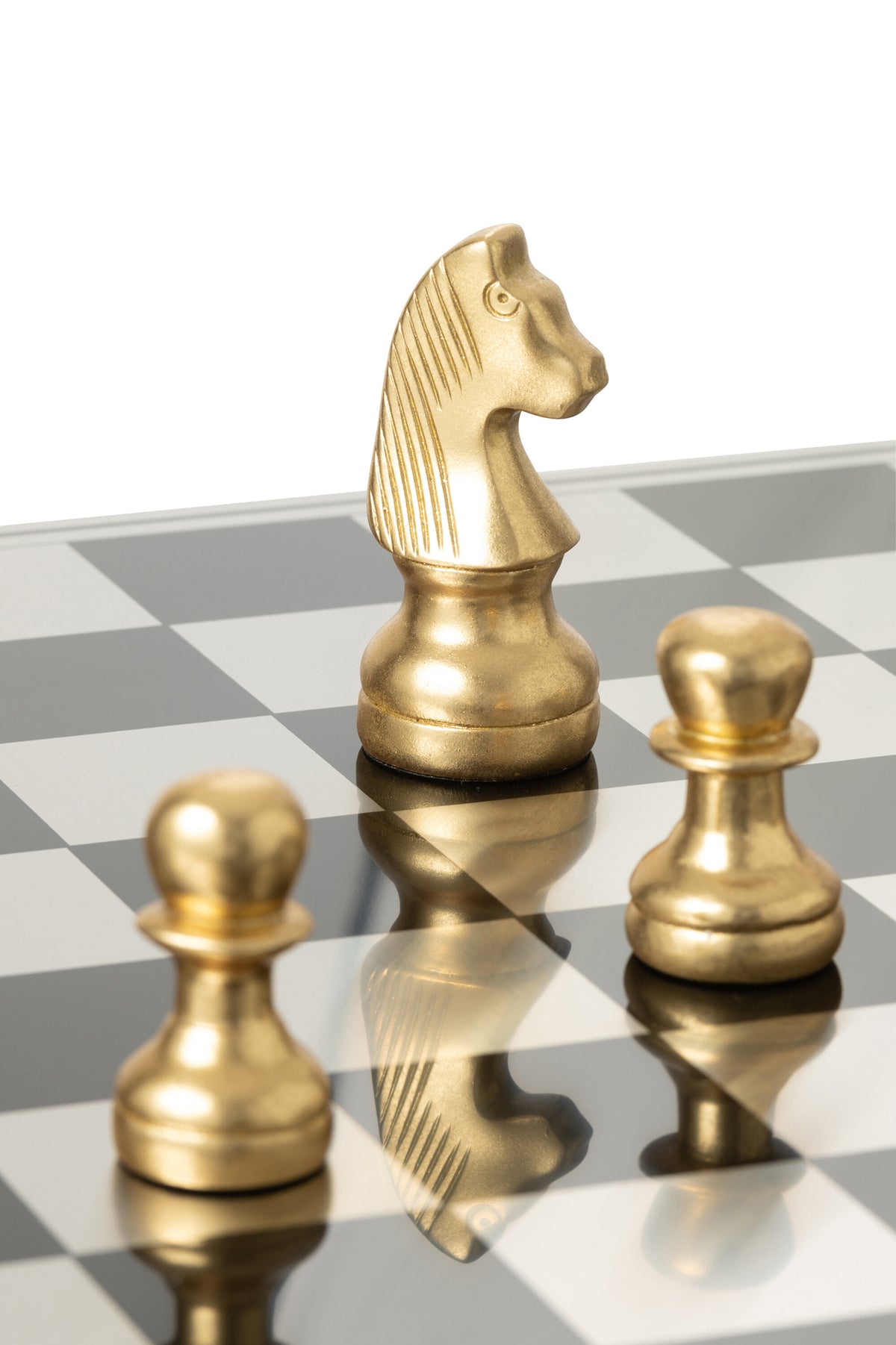 Chess Set Plateay Gold/Black Polyresin J-Line