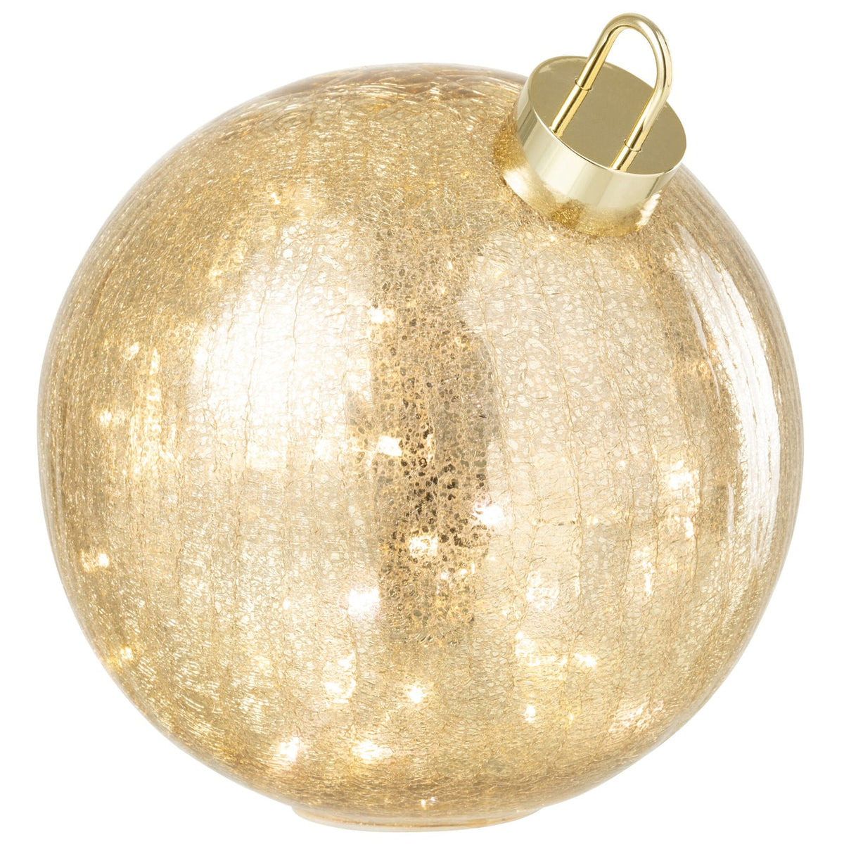 Christmas Bauble LED Glass Gold-Colored Large J-Line