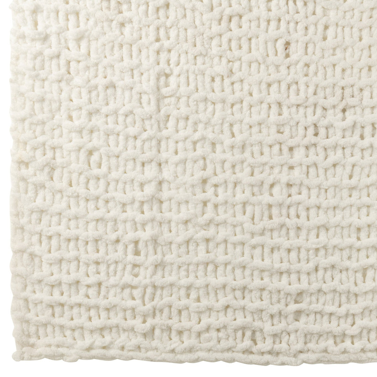 Blanket Knitted Polyester White J-Line