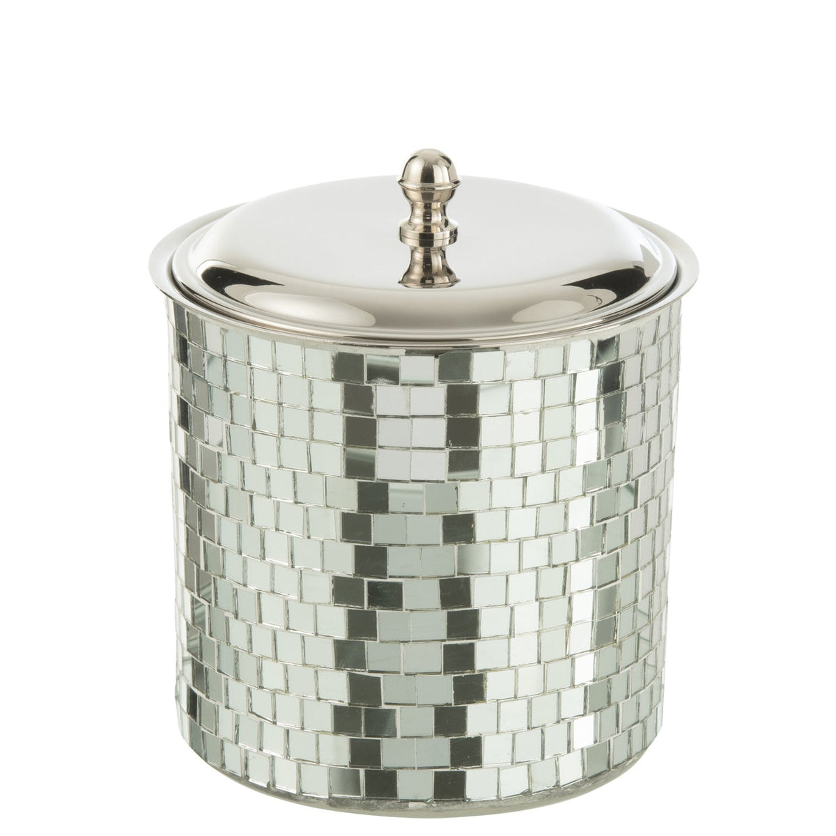 Ice Bucket Mosaic Stainless Steel Silver J-Line
