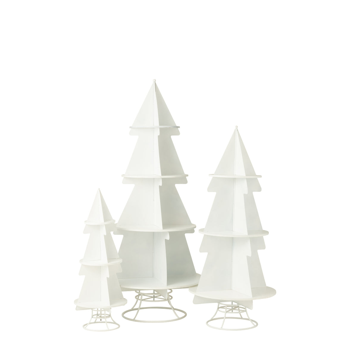 Christmas Tree Display Metal White Medium J-Line