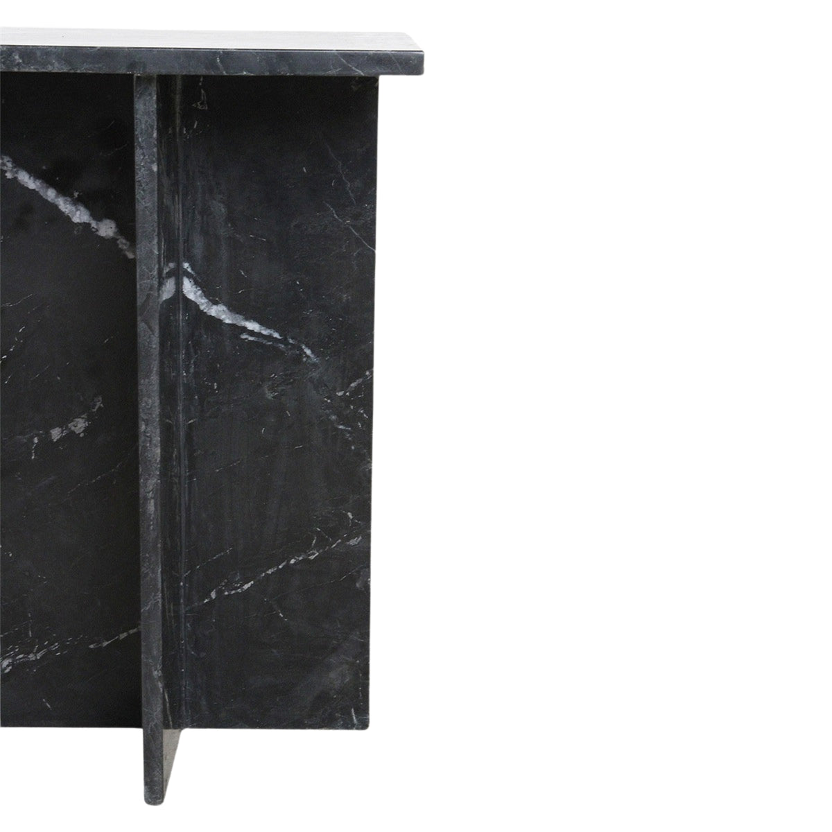 Side Table Shanghai Marble Black Raw Materials