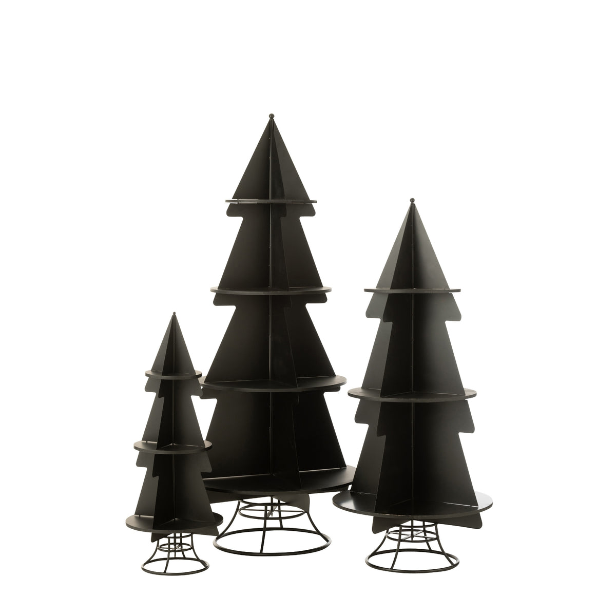 Christmas Tree Display Metal Black Large J-Line
