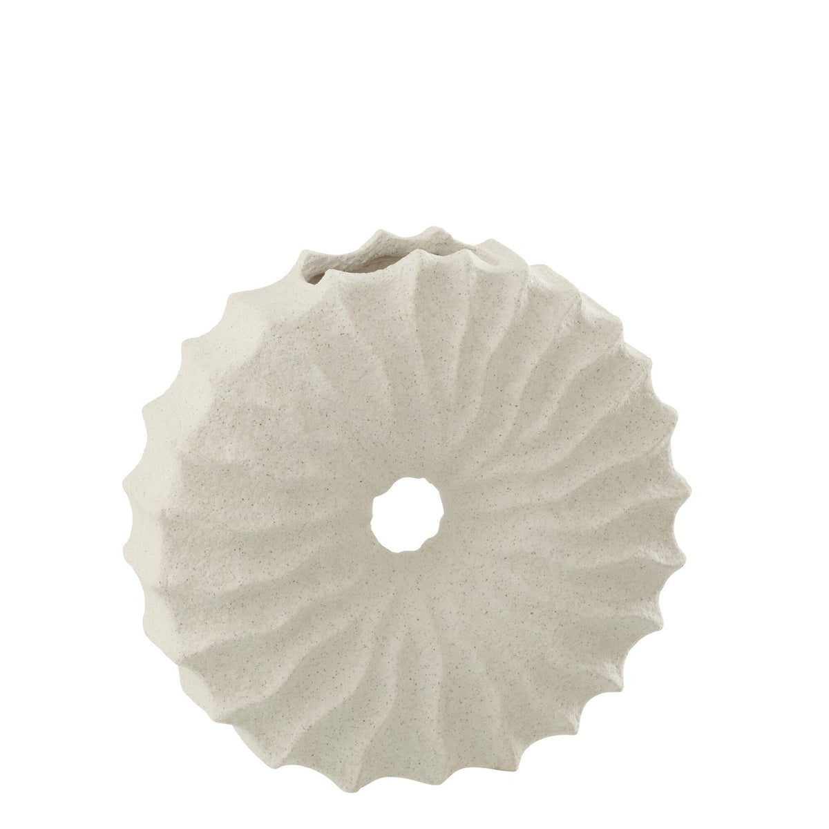Ceramic Vase Sand Look White Small J-Line