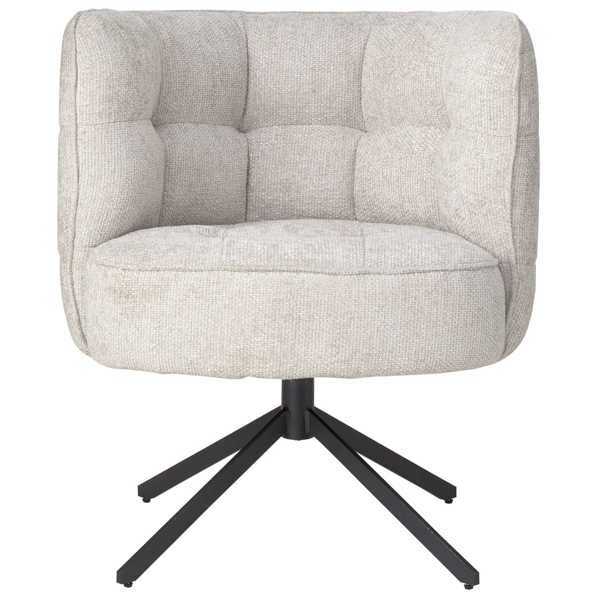Odin Cream Dining Chair legacy 15 matte black leg PTMD
