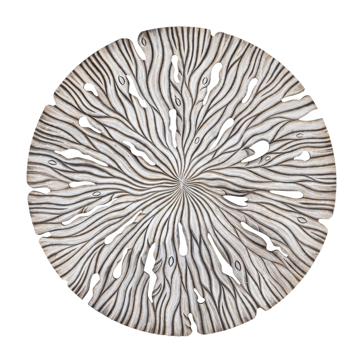 Wall panel Bonte L - 120x2x120 cm - MDF - Cream PTMD