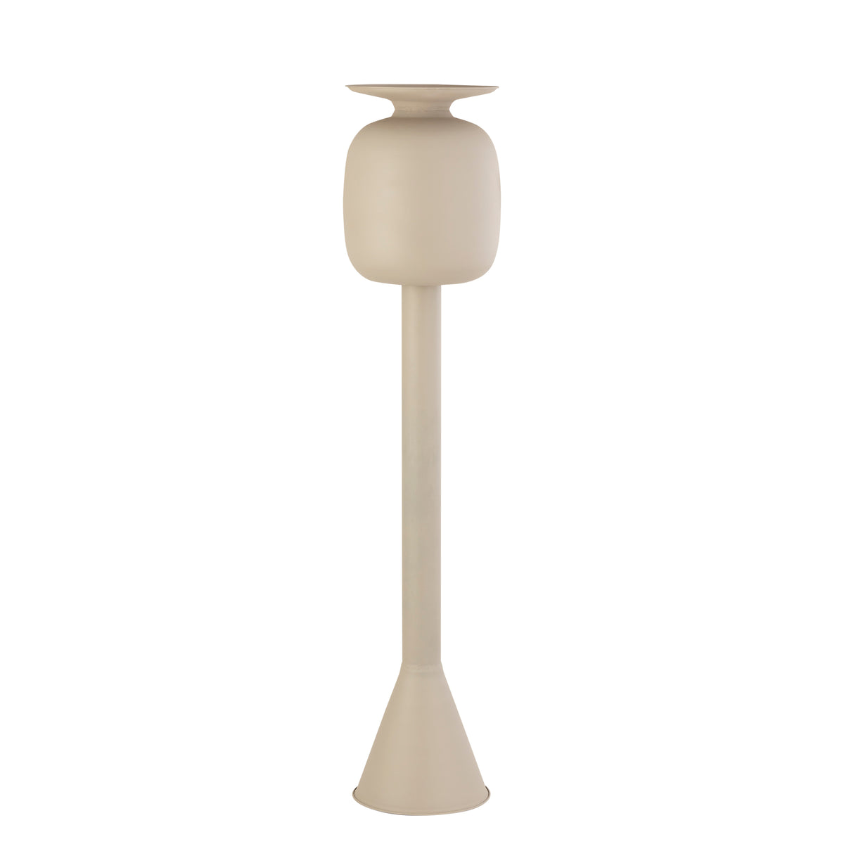 Dainah Cream iron pot on long stand Large PTMD