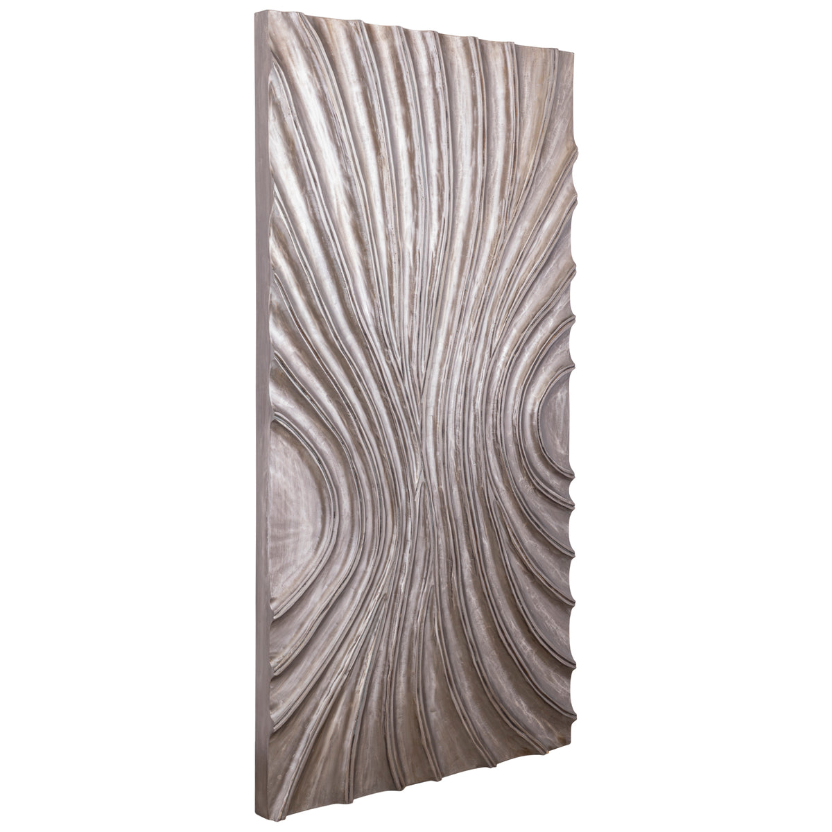 Reddie Wavvy Brown Glossy Wall Panel Large 80x160cm PTMD
