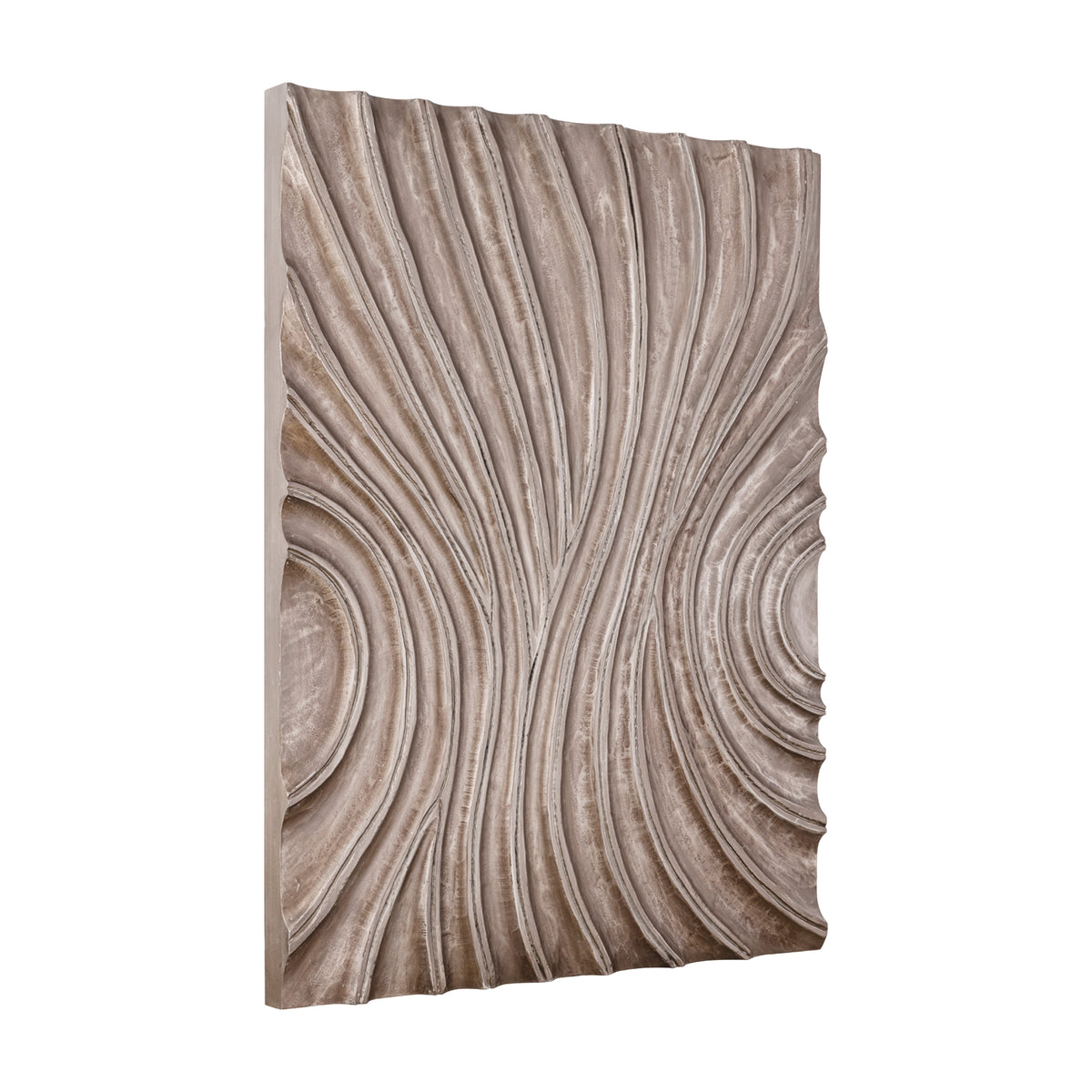 Reddie Wavvy Brown Glossy Wall Panel Medium 90x120cm PTMD