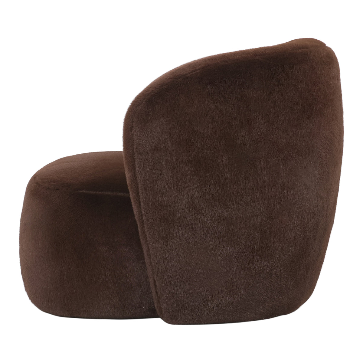 Aphrodite Dark Brown Armchair Fur PTMD