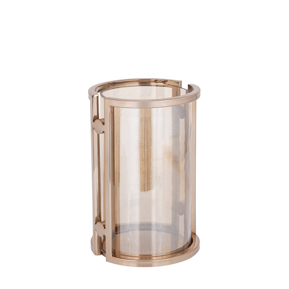 Jarie Brown/Gold Stainless Steel Frame Lantern Small PTMD