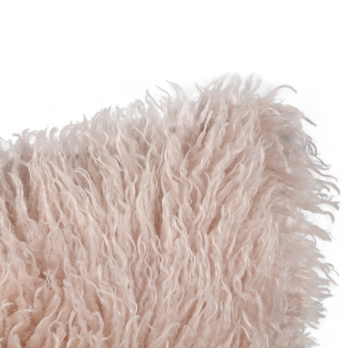 Rexx Beige Faux Sheepskin Cushion Rectangle PTMD