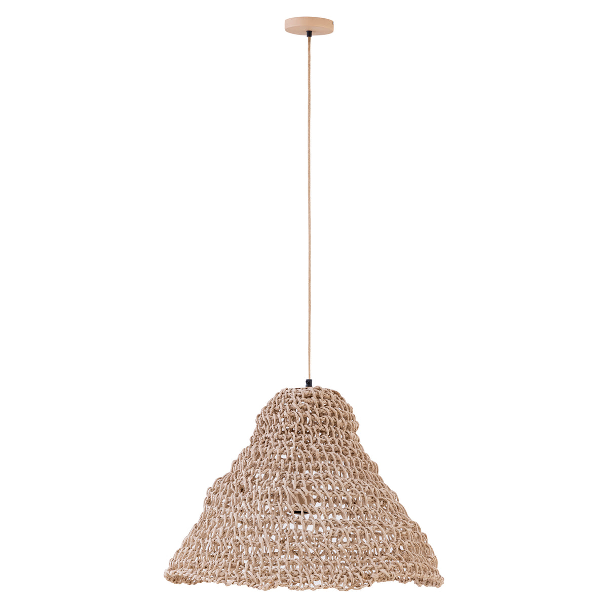 Dayo Pendant Light Natural Paper Rope Open Round PTMD