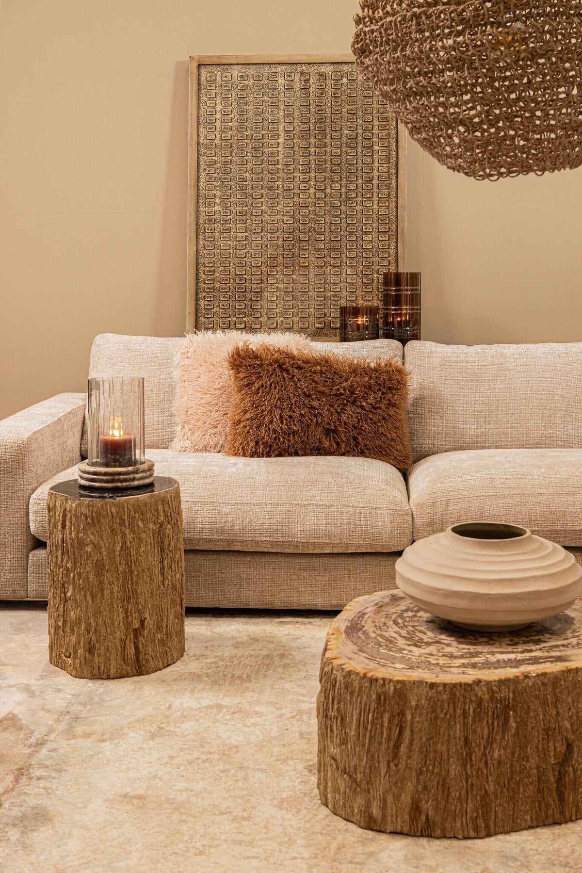 Kody Beige Stone Wash casted alu ribbed pot S PTMD