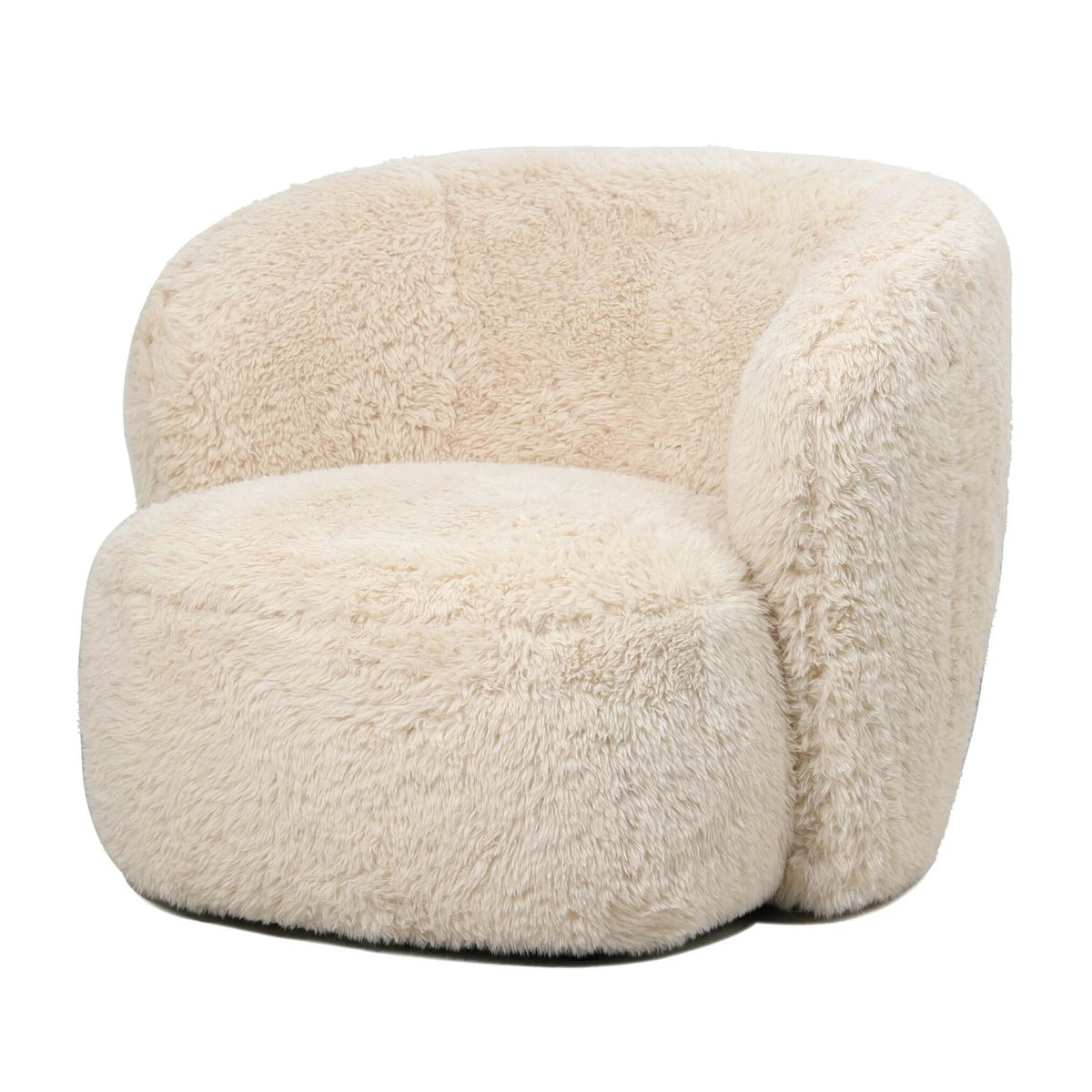 Armchair Aphrodite Small Beige Faux Suede PTMD