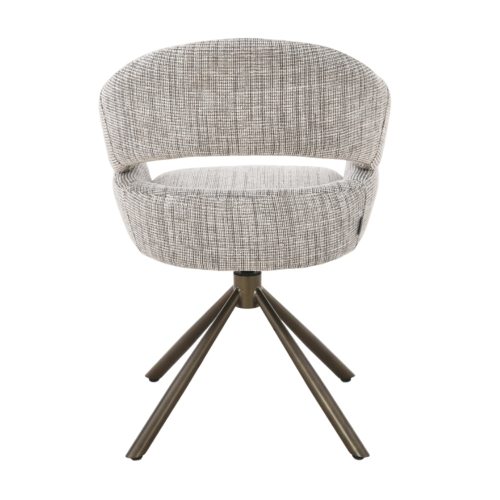 MUST Living Clooney Beige Swivel Dining Chair