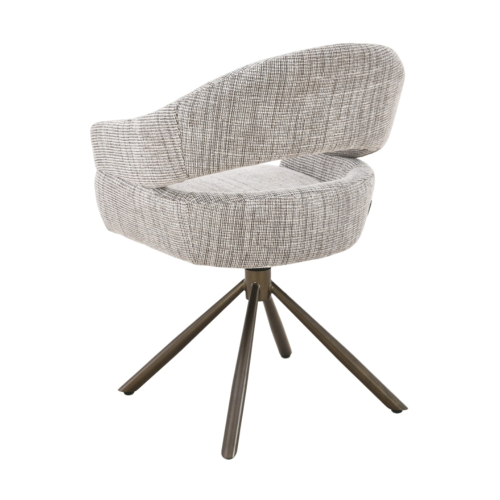 MUST Living Clooney Beige Swivel Dining Chair