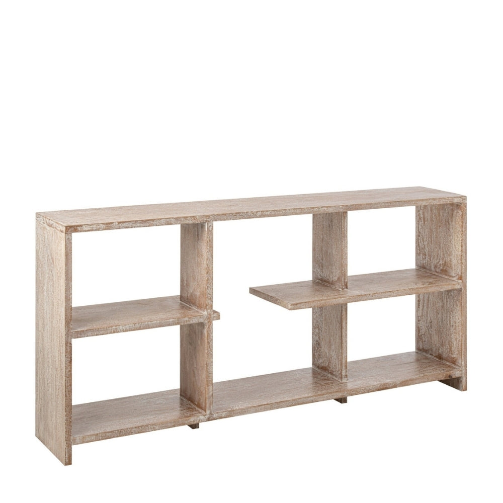 Mango Wood Bookcase Off-White J-Line