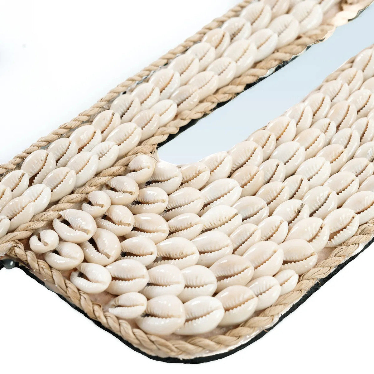 The Cactus Shell Mirror - White 40x38cm Bazar Bizar