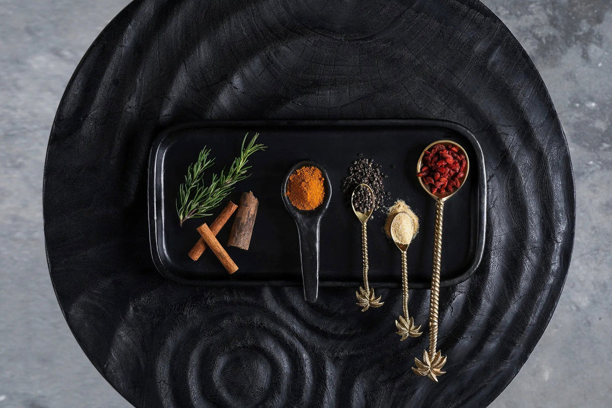 The Palm Tree Salad Spoon - Gold Bazar Bizar