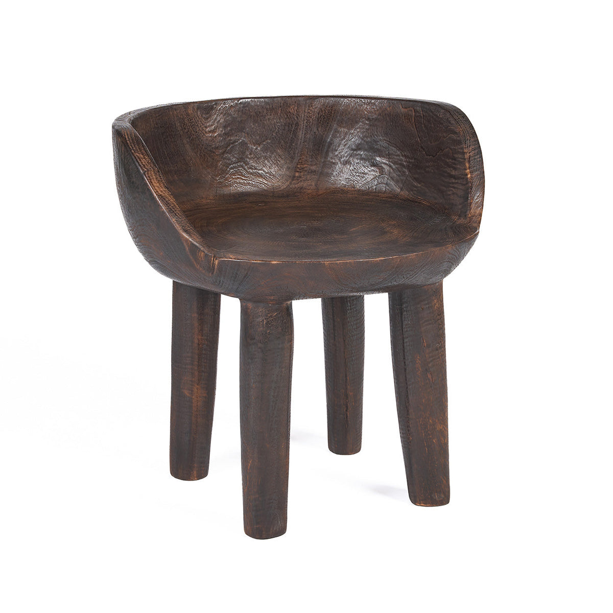 The Sit Happens Low Chair - Dark Walnut Bazar Bizar