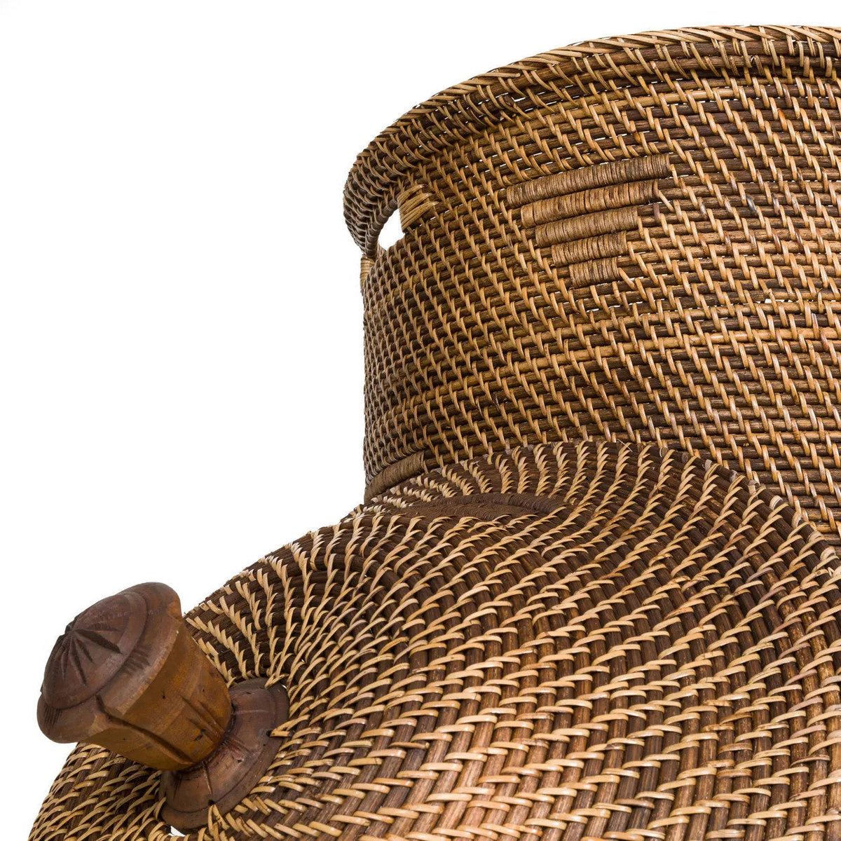 The Colonial Laundry Basket Natural Brown XL Bazar Bizarre