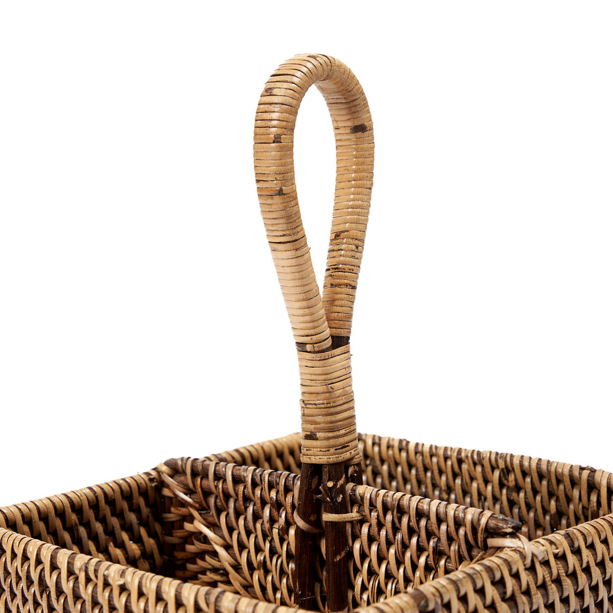 The Rattan Cutlery Holder N°2 Natural Brown