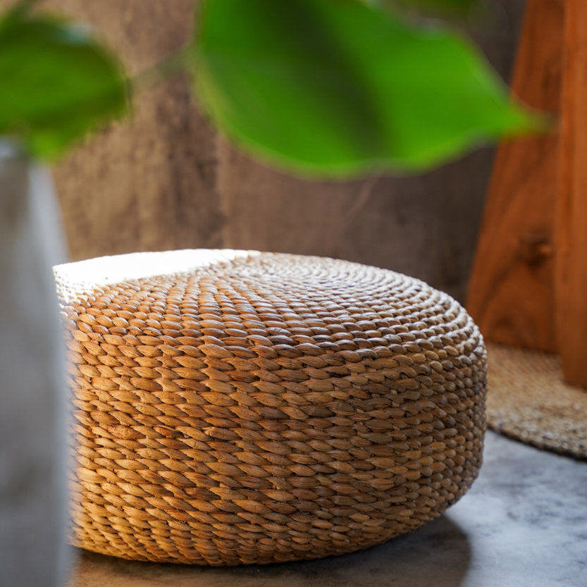 The Hyacinth Pouf - Natural - M Bazar Bizar