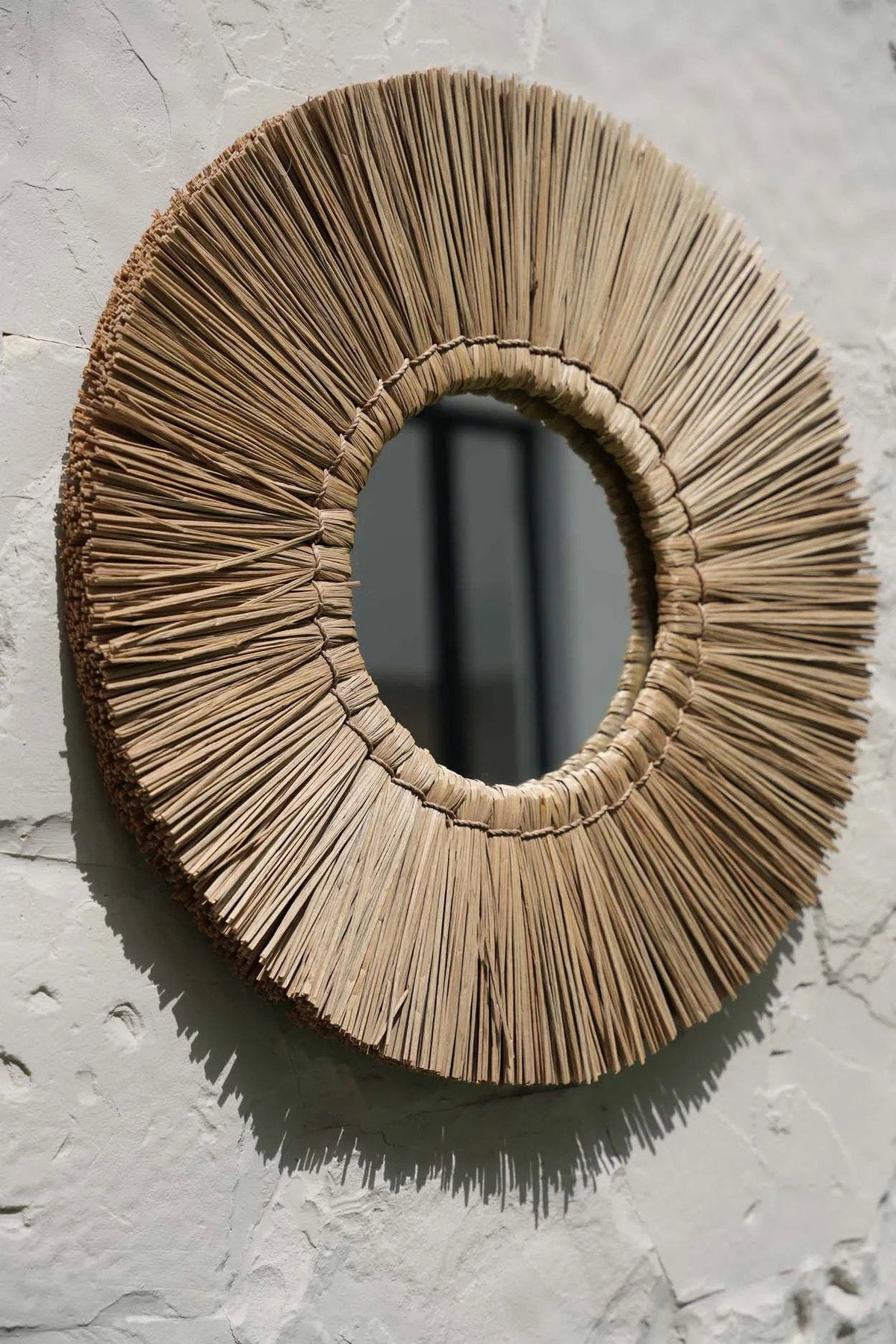 The Alang Alang Mirror - Natural - M 45x45cm