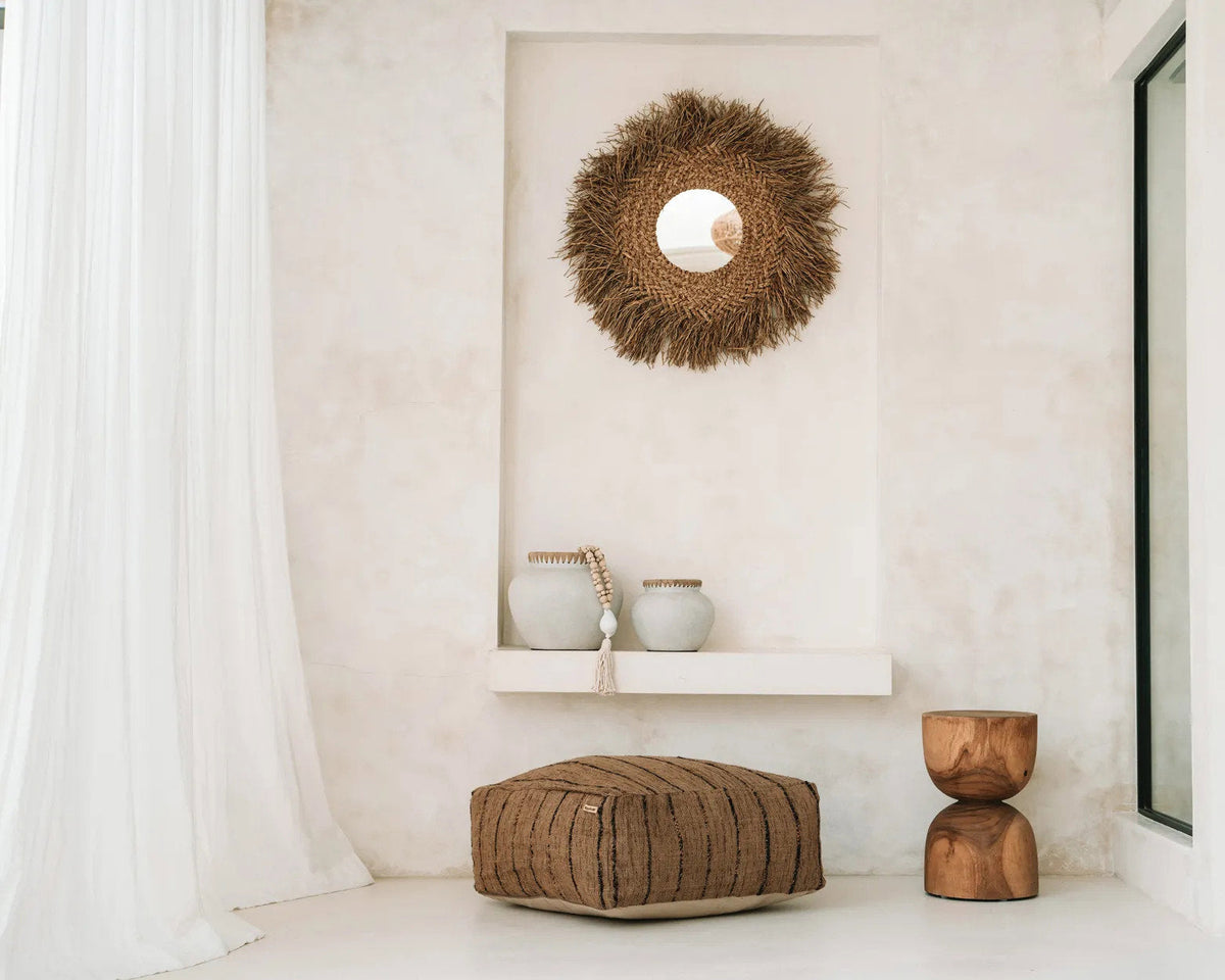 The Early Monday Mirror - Natural 75x75cm
