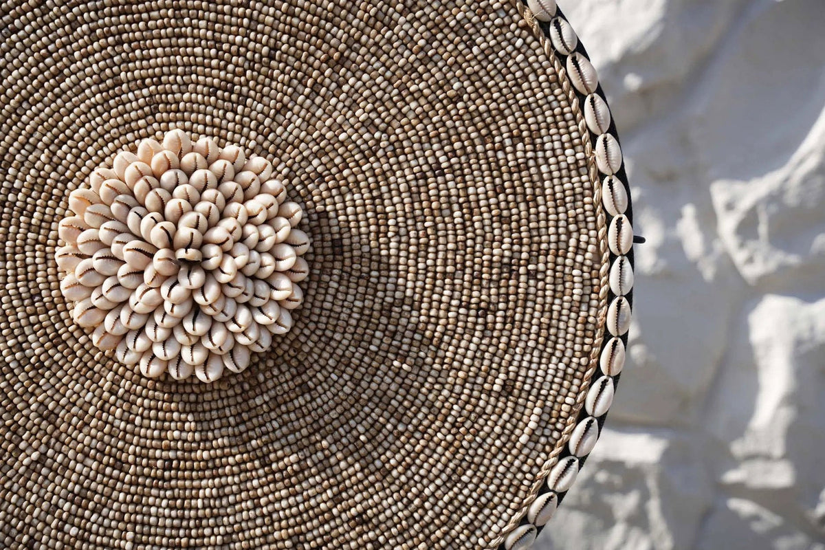 The Shell Guadeloupe on Stand Natural White Bazar Bizarre