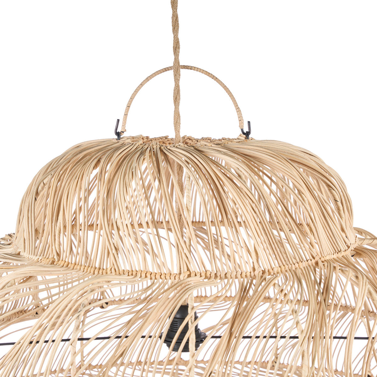 The Aurora Puff Pendant Light - Natural - XL Bazar Bizar
