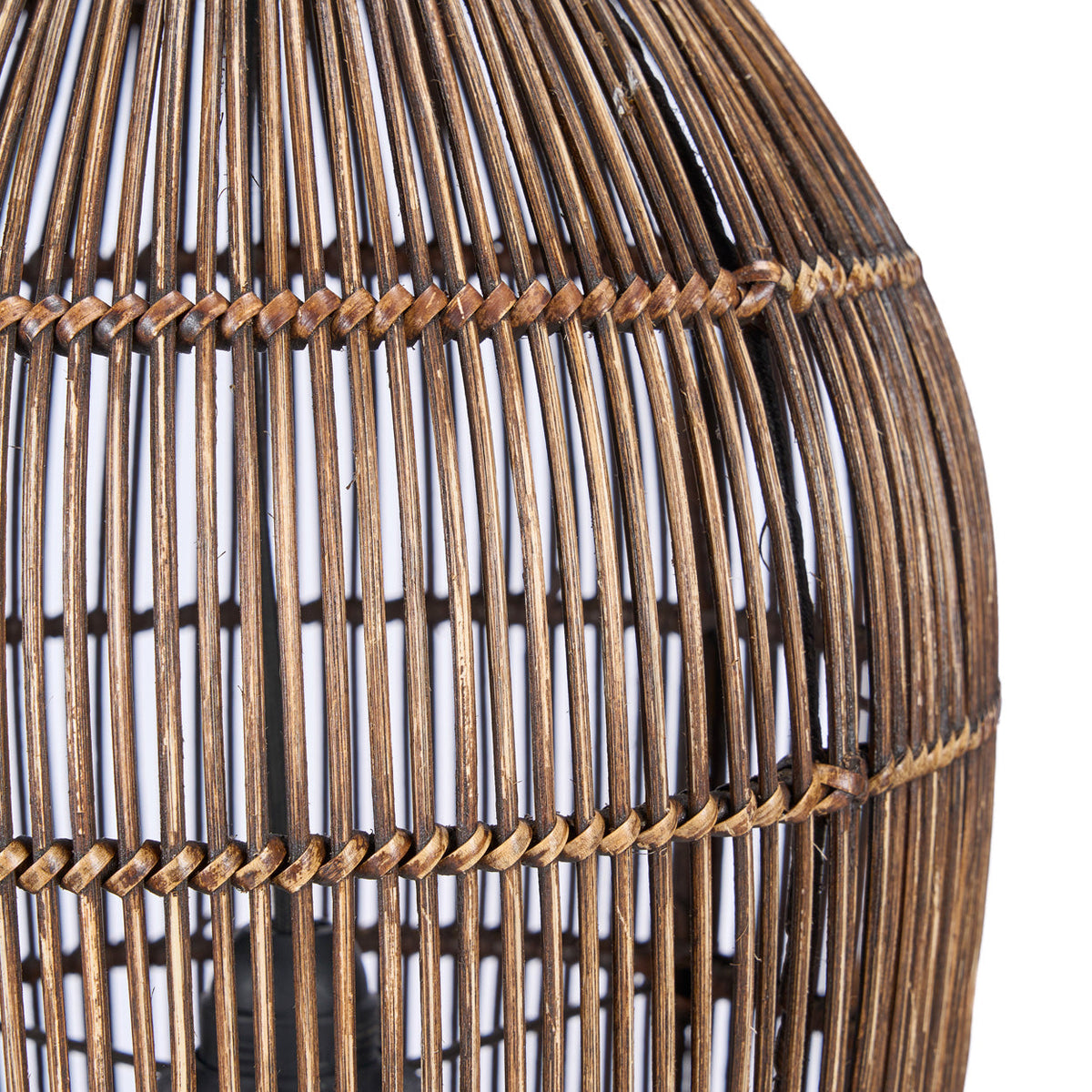 The Woven Bell Pendant Light Dark Walnut S Bazar Bizar