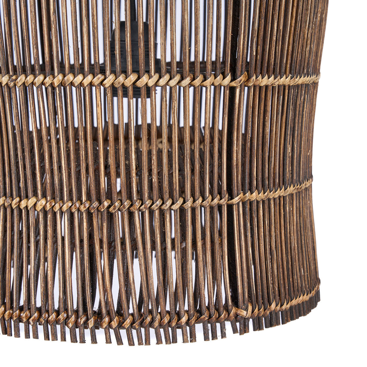 The Woven Bell Pendant Light Dark Walnut S Bazar Bizar