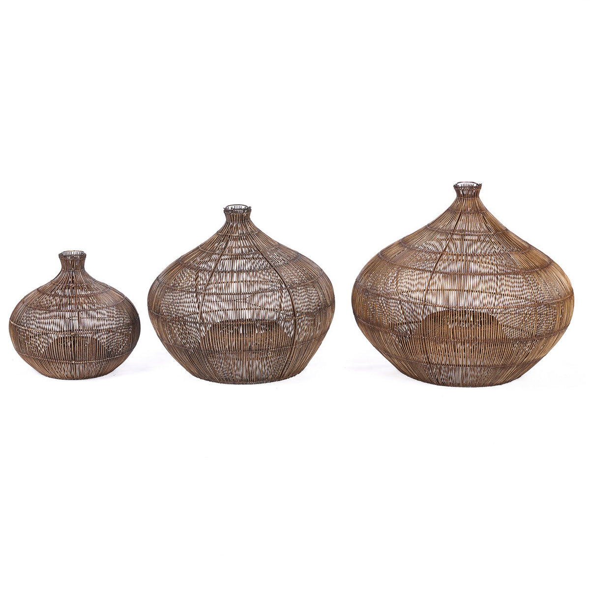 The Desert Gourd Pendant Light Dark Walnut Large Bazar Bizar