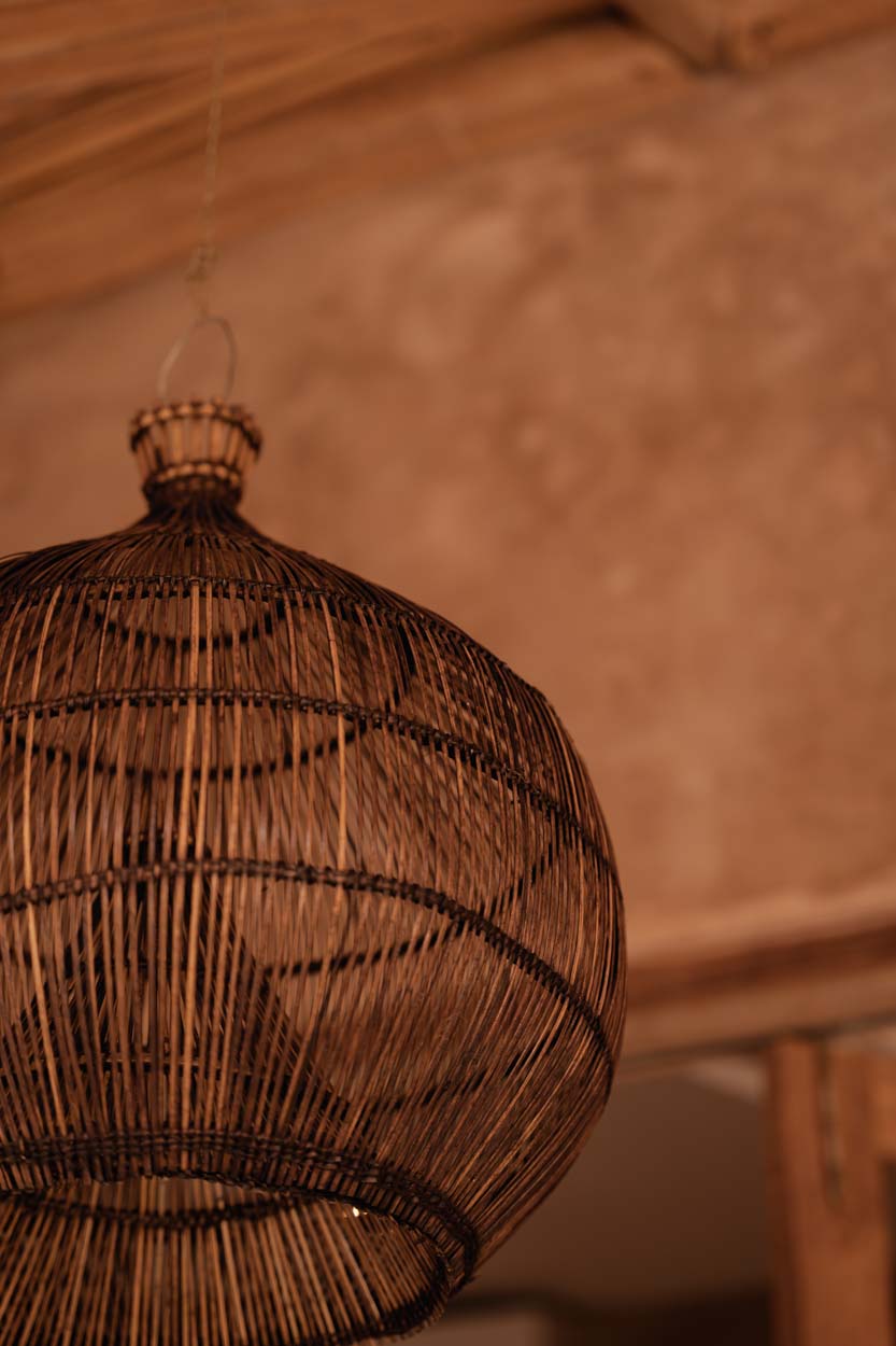 The Desert Gourd Pendant Light Dark Walnut Medium Bazar Bizarre